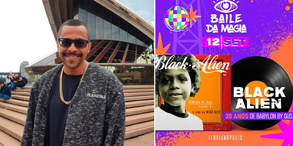 Black Alien confirmado no Baile da Magia em Floripa