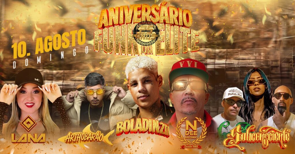 Funk da Elite Celebra 25 Anos com Baile em Taguatinga