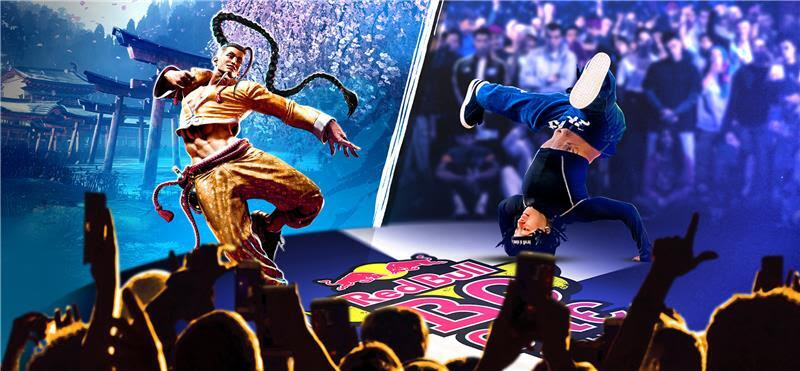 Parceria entre o Red Bull BC One e o Street Fighter conecta o breaking ao espírito de batalha e a estética urbana dos games.