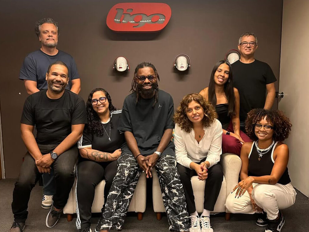 Feyjão com o time da Liga Entretenimento