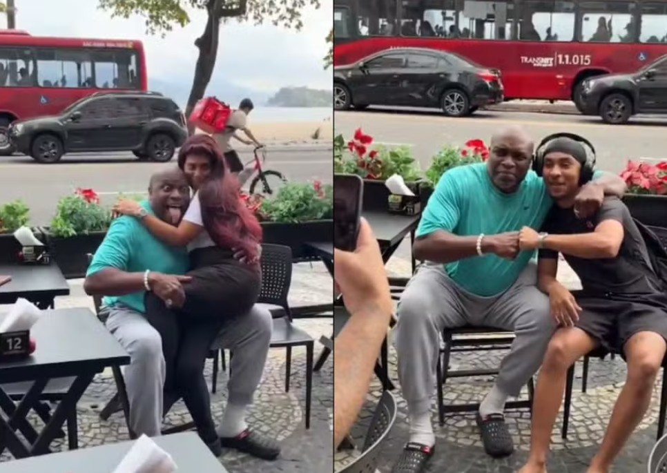 Lester Speight, o Calvin de 'Eu, a Patroa e as Crianças', é Tietado por Fãs em Niterói