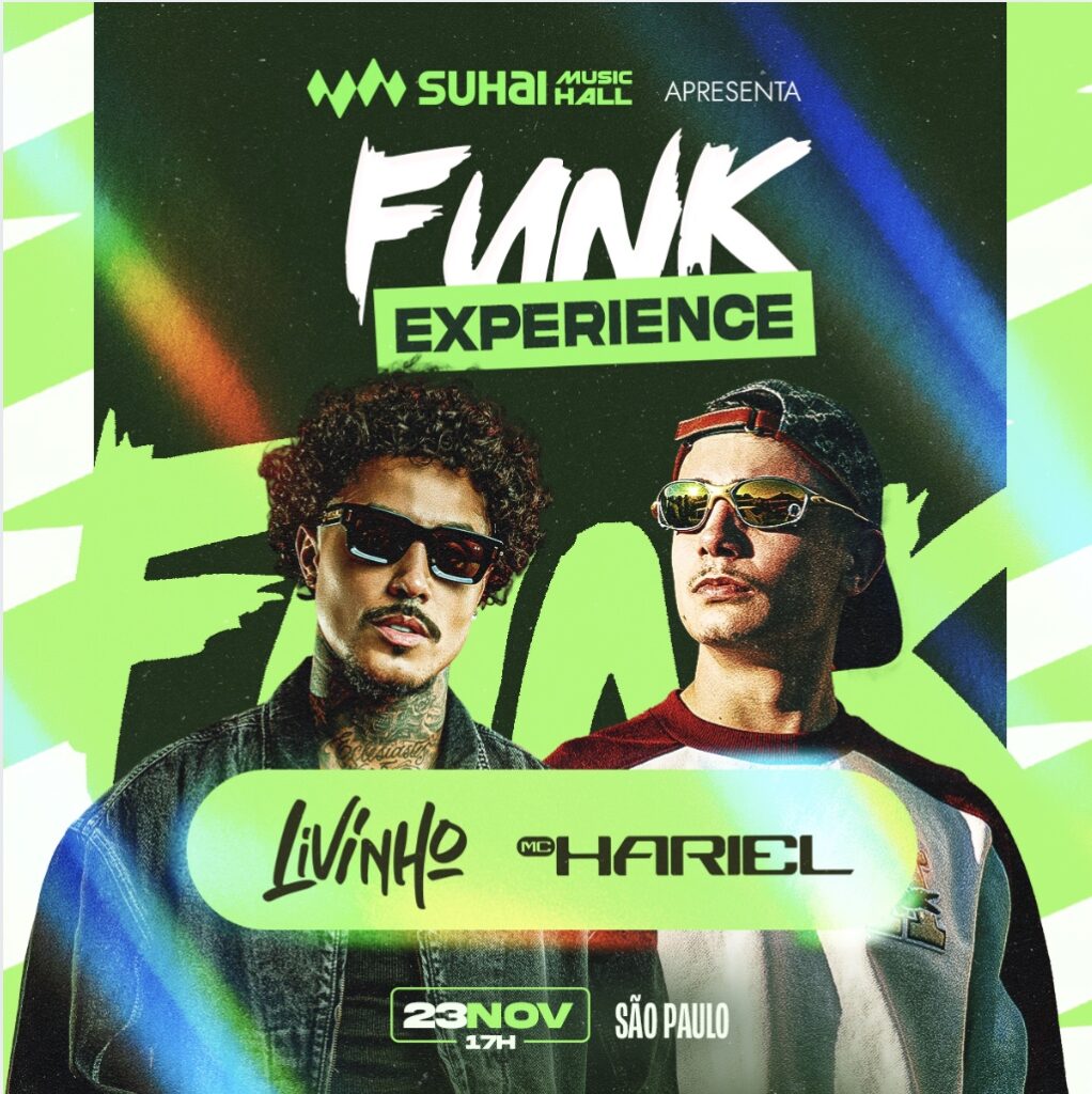 MC Hariel e MC Livinho chegam ao palco da Suhai Music Hall em Novembro – Sobre Funk