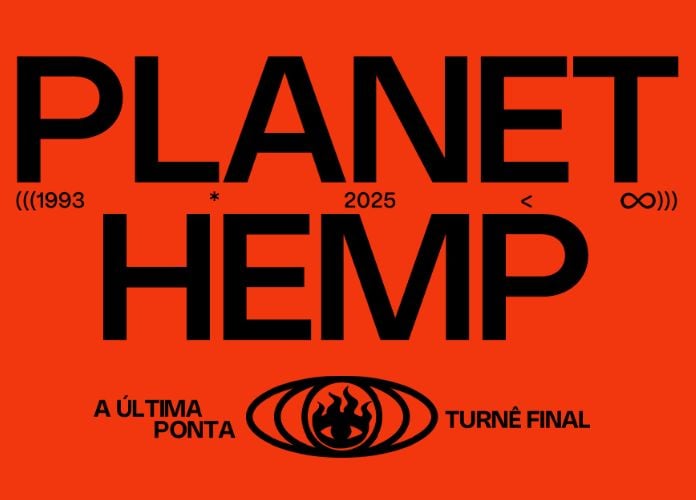 Arte da última turnê do Planet Hemp