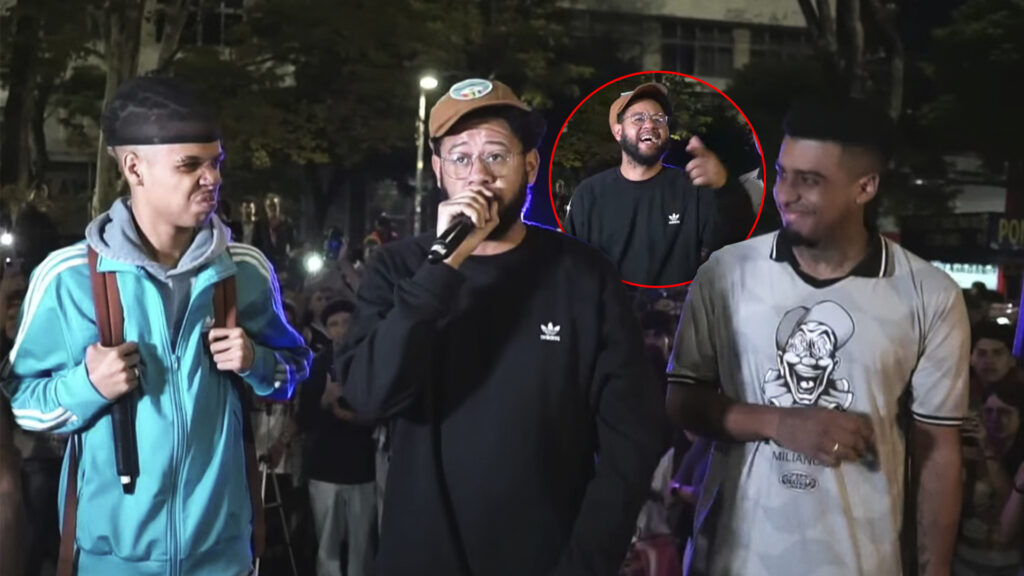 Emicida aparece na Batalha da Matrix e manda freestyle