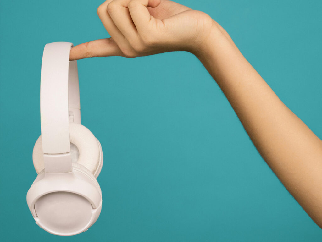 Fone de ouvido 2 áudio