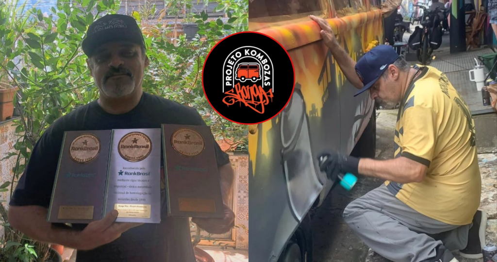 Bonga Mac se torna hexa recordista do RankBrasil com projeto Kombozas, que une graffiti e ação social em SP • Rap Dab