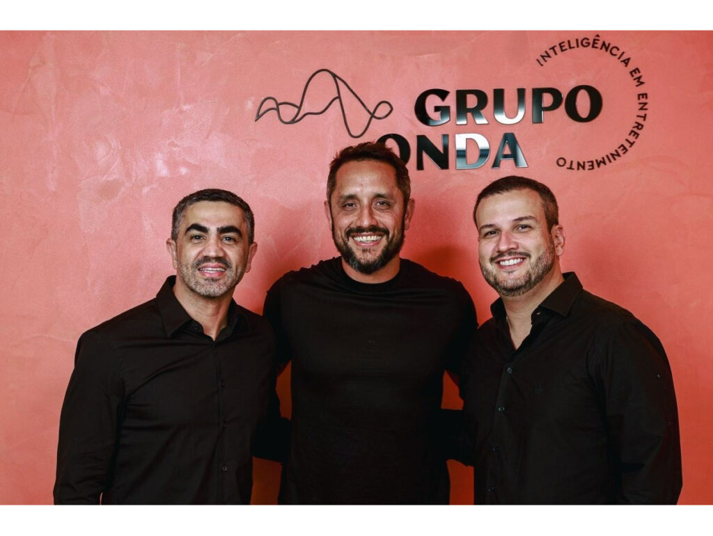Jaison Vieira, Diogo Duílio e Cristóvão Neto, do Grupo Onda
