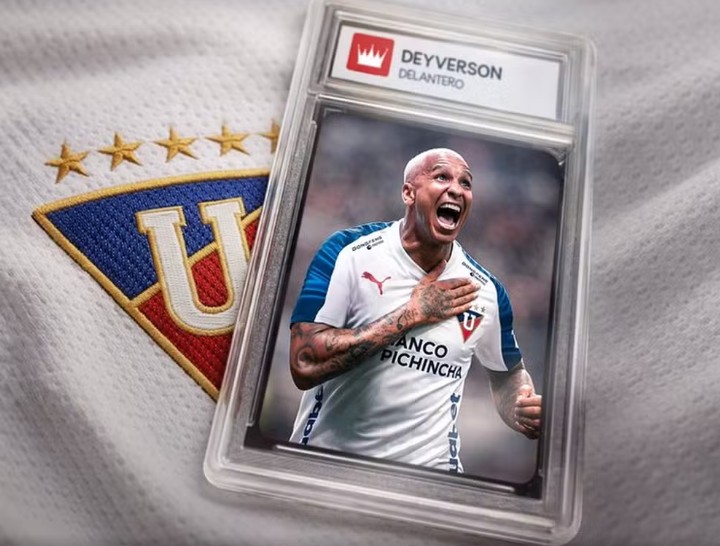 Deyverson é anunciado como reforço da LDU — Foto: LDU/Divulgação