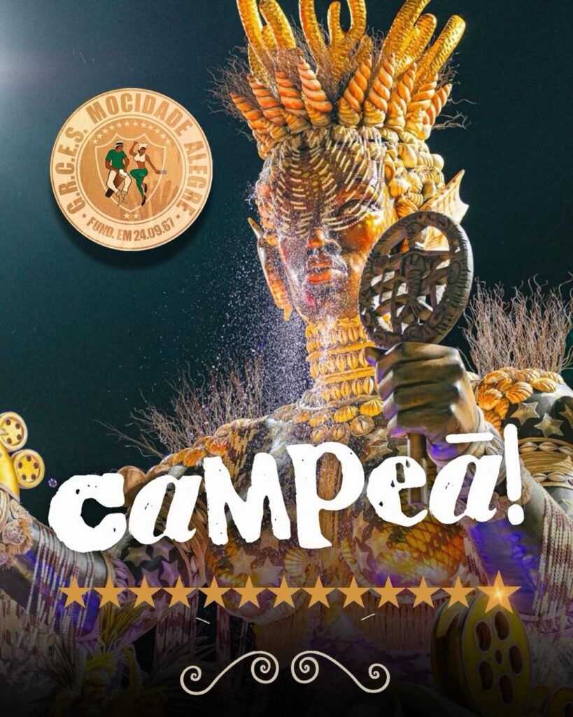 Mocidade Alegre conquista 13º título e sagra-se campeã do Carnaval de São Paulo 2026