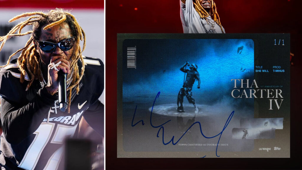 LIL WAYNE quebra recorde com card autografado