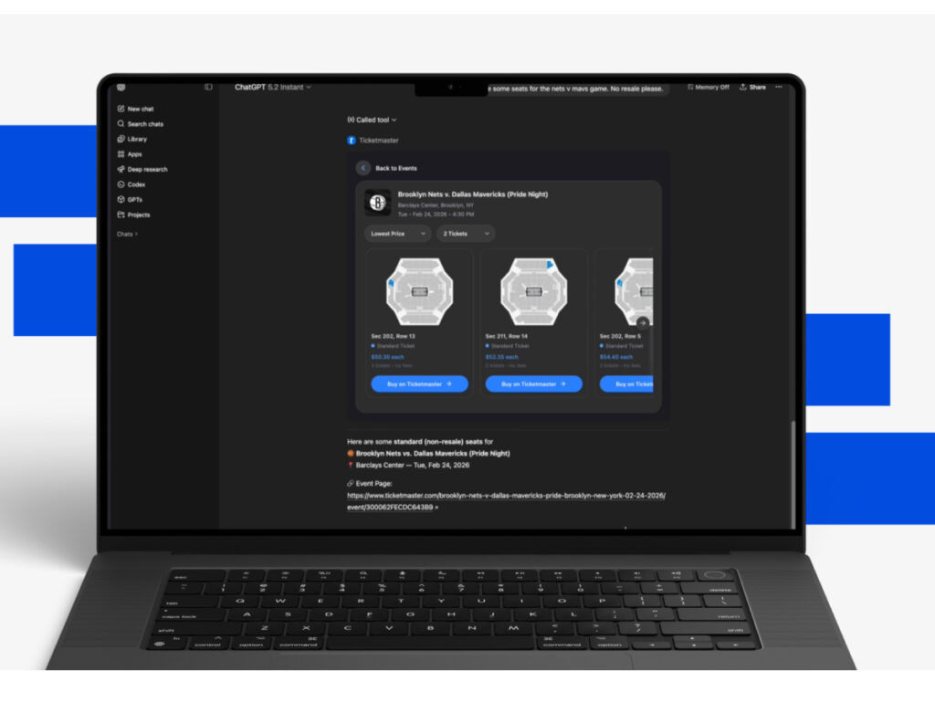 Ticketmaster lança app no ChatGPT
