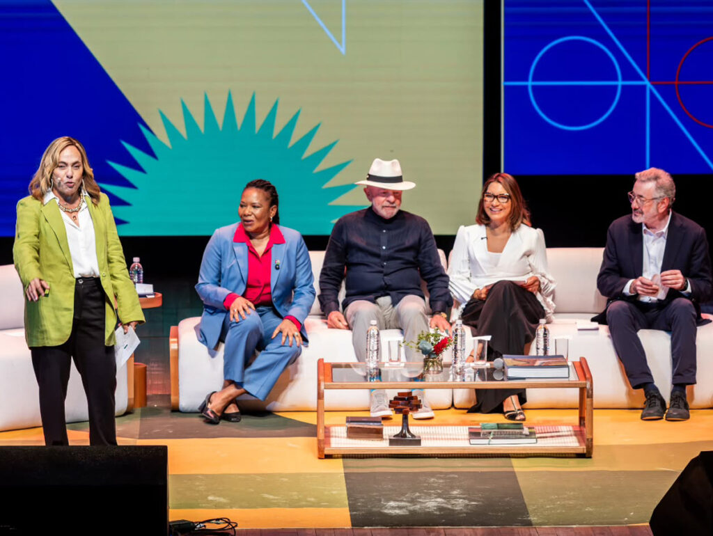 Cissa Guimarães, Margareth Menezes, Lula, Janja e Márcio Elias Rosa