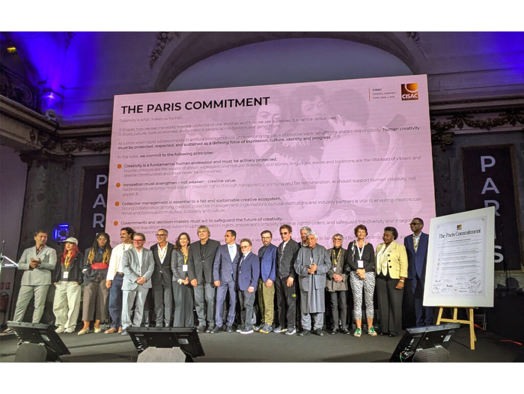 Cisac celebra 100 anos em Paris e lança "Compromisso de Paris" para regulamentar a IA