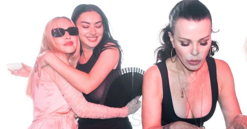 Madonna surge bem menininha em noitada ao lado de Charli XCX, Anthony Vaccarello e mais!