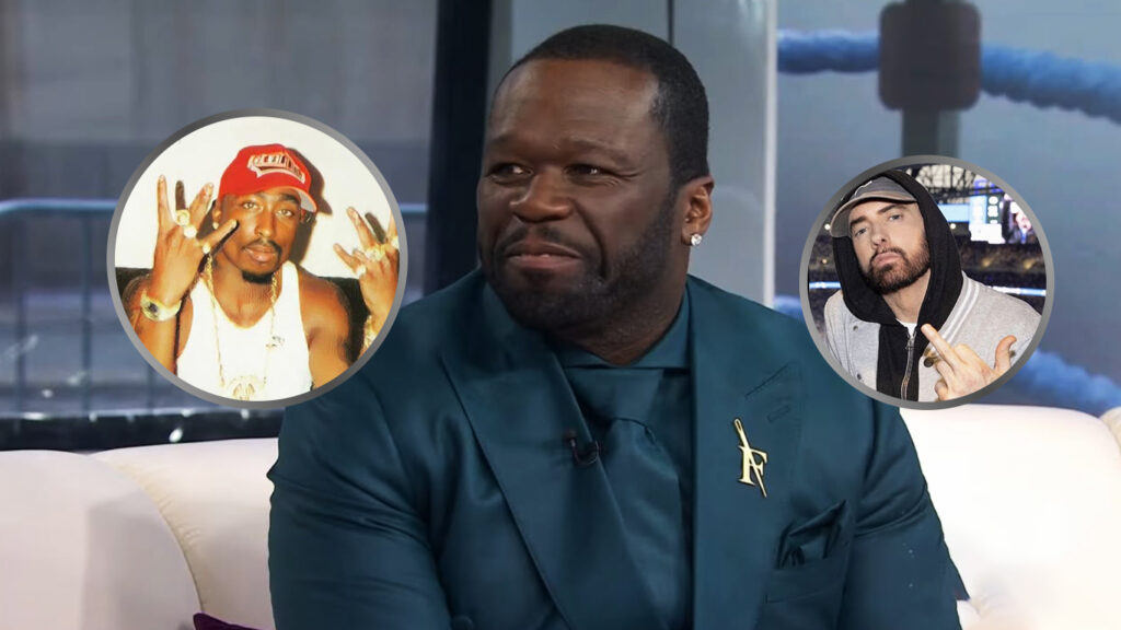 50 Cent anuncia colaboração histórica com Eminem e Tupac