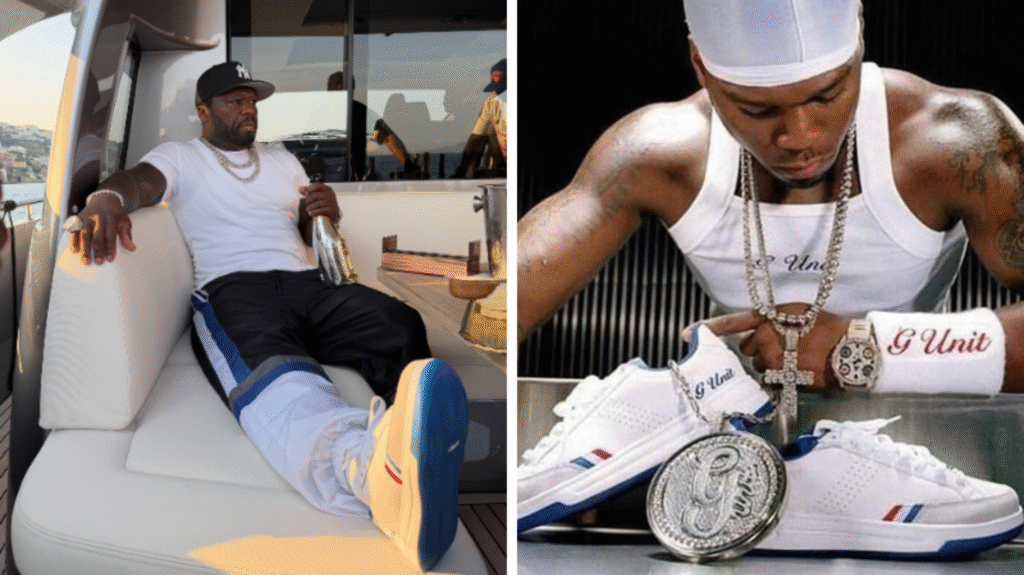 Rapper 50 Cent antecipa relançamento de tênis da G-Unit com a Reebok após parceria milionária nos anos 2000
