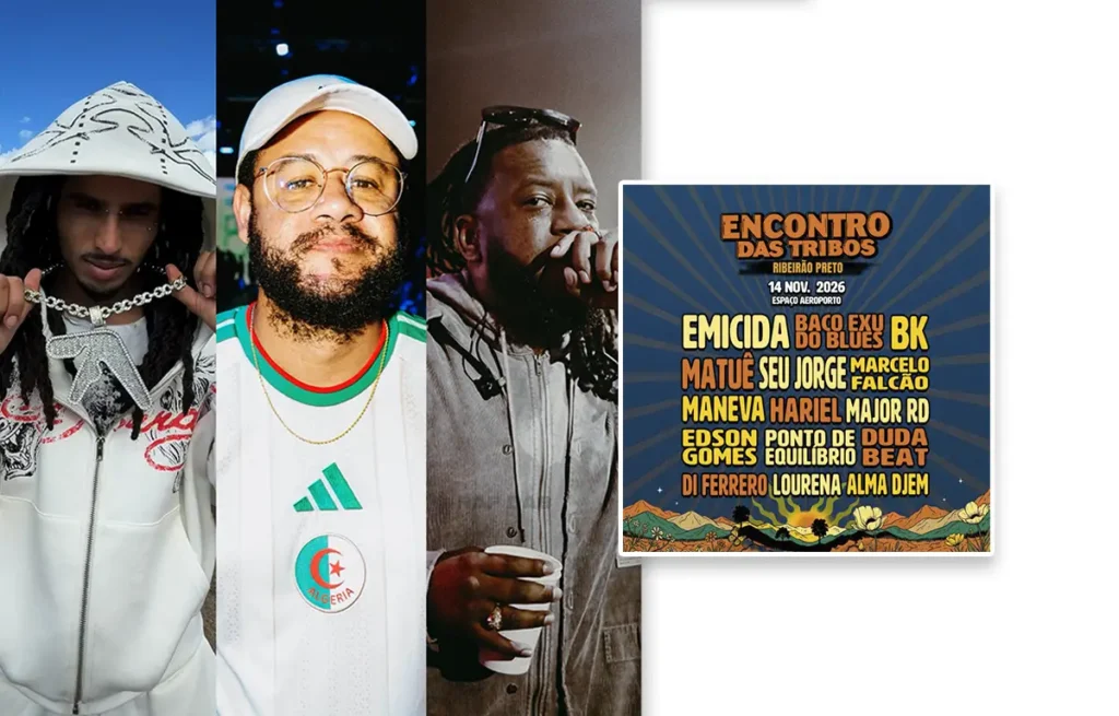 Encontro das Tribos divulga LINE com BK, Matuê, Emicida e mais