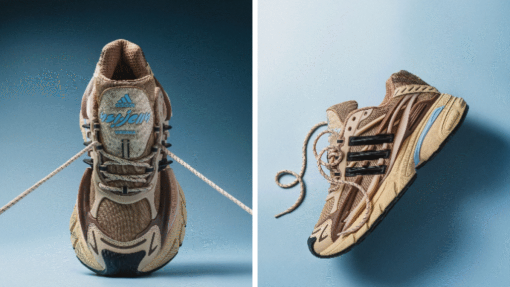 Tênis Adidas VIRGINIA Adistar Jellyfish 'Crystal Sand' será lançado no Brasil pelo app Confirmed