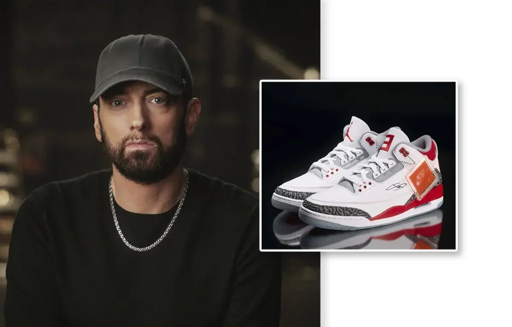 Leilão de tênis do Eminem arrecada mais de US$ 480 mil