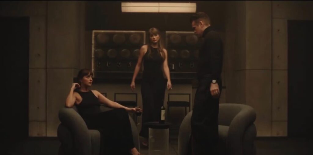 Taylor Swift divulga teaser de “Patient Zero” com Dakota Johnson e Colin Farrell