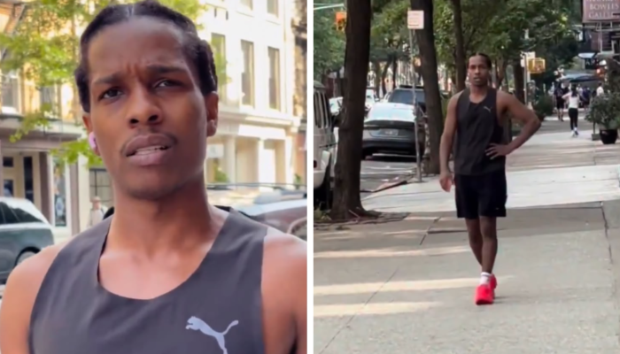 A$AP Rocky interrompe atividade física para tirar satisfação com suposto paparazzi que vem o perseguindo