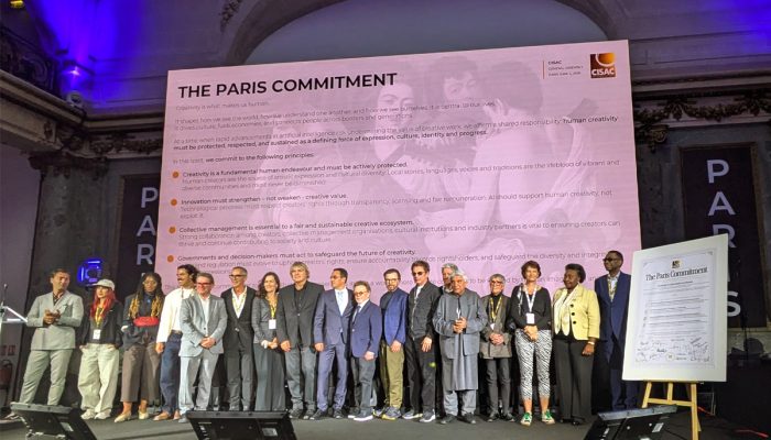 Assinatura do Compromisso de Paris da Cisac