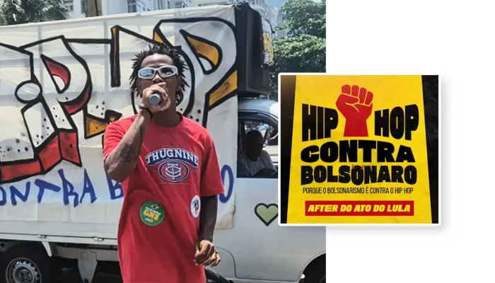 Ato "Hip-Hop Contra Bolsonaro" acontece no Rio, neste sábado