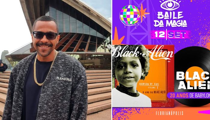 Black Alien confirmado no Baile da Magia em Floripa