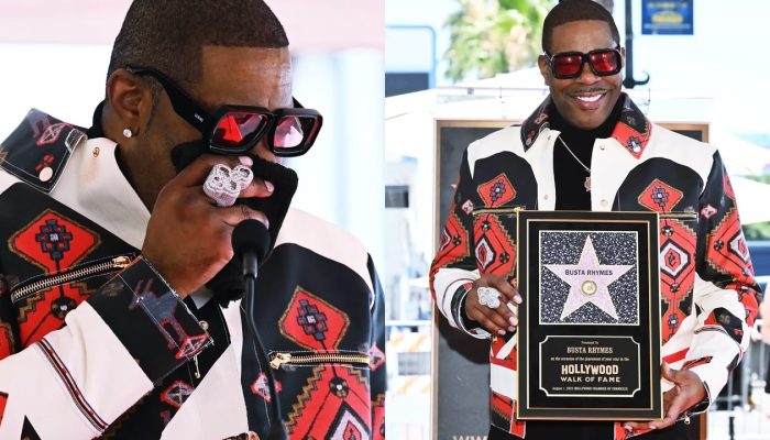 Busta Rhymes Recebe Estrela na Calçada da Fama e se Emociona na Homenagem