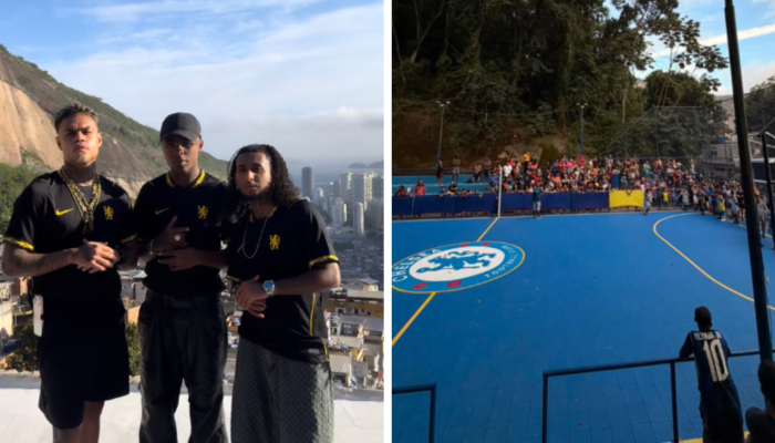 Chelsea FC inaugura quadra esportiva na Rocinha em evento com MC Cabelinho, MD Chefe, MC Meno K e mais