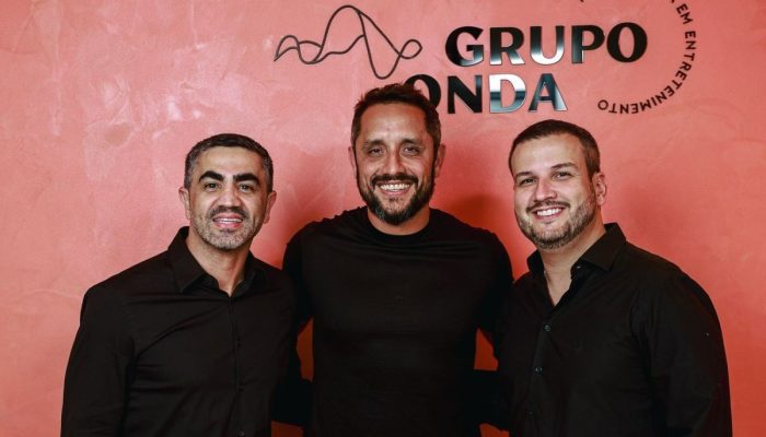 Jaison Vieira, Diogo Duílio e Cristóvão Neto, do Grupo Onda