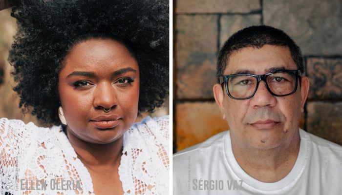 Ellen Oléria e Sérgio Vaz participam do Sempre Um Papo no Sesc Pinheiros, em São Paulo