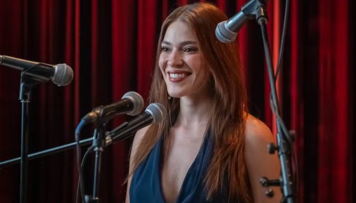 Ana Clara nos bastidores da chamada da nova temporada do Estrelas da Casa - Foto Estevam Avellar-Globo
