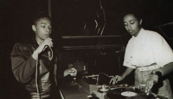 Sharylaine e DJ Quetry (1989) Foto: acervo pessoal Sharylaine