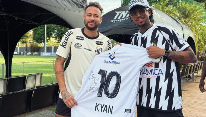 Kyan é anunciado como reforço do Santos no Fut7 e realiza sonho de infância