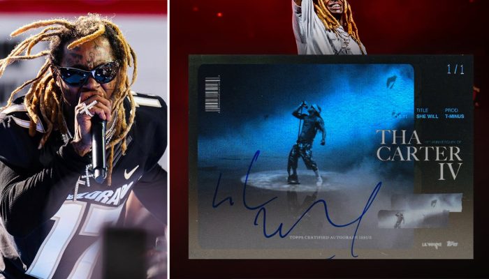 LIL WAYNE quebra recorde com card autografado