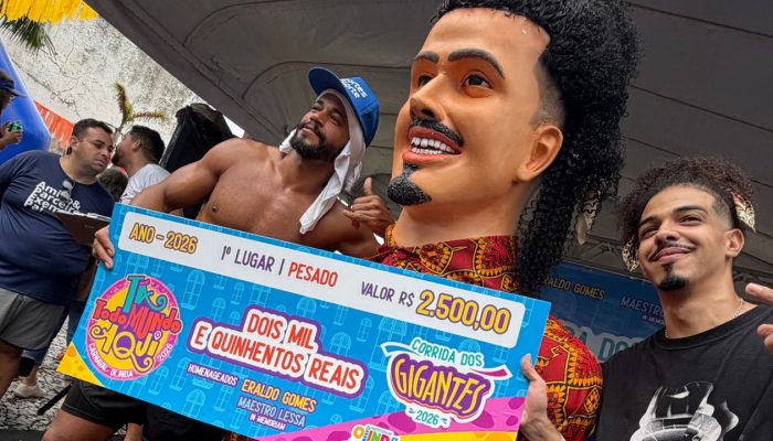 Léo da Bodega vence Corrida dos Bonecos de Olinda em estreia histórica no Carnaval 2026