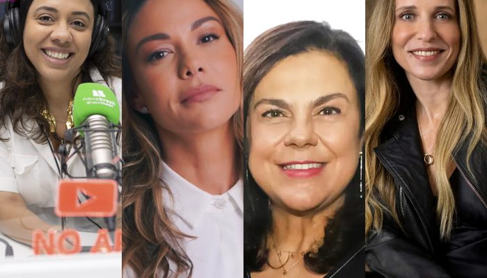 Fabiane Pereira, Kamilla Fialho, Sandra Jimenez e Cris Falcão