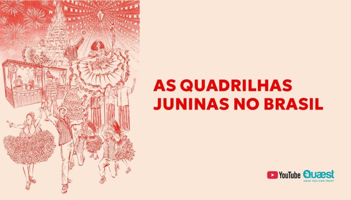 Quadrilhas juninas são tema de estudo Quaest e YouTube