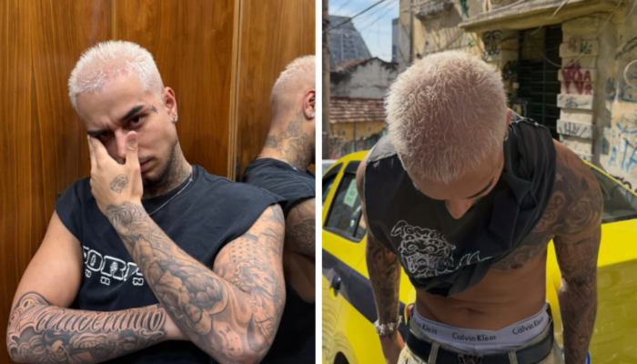 Rapper Veigh surpreende fãs ao aparecer com novo visual nas redes sociais e deixa recado