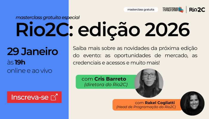 Rio2C promove masterclass gratuita