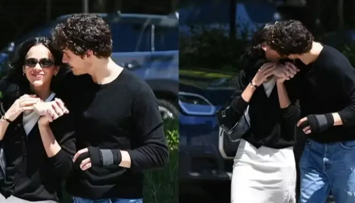 Shawn Mendes e Bruna Marquezine trocam beijo durante passeio por Nova York