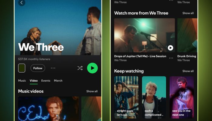 Spotify permite upload de vídeos