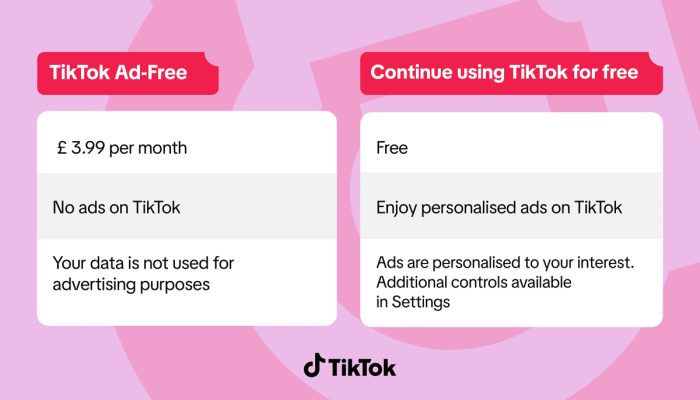 TikTok lança plano sem anúncios no Reino Unido e reacende atenção para dados e descoberta musical