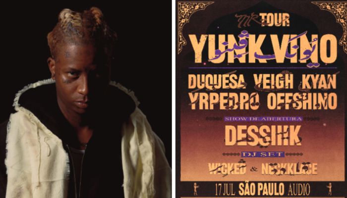 Yunk Vino estreia "MR. TOUR" em São Paulo e reúne time de peso com Veigh, Duquesa, Kyan, Yr Pedro e Offshino no palco da Audio.