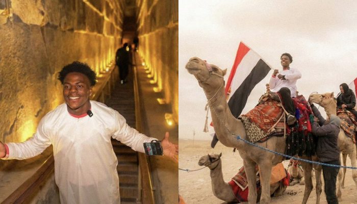 iShowSpeed é a 1ª pessoa a transmitir live dentro das Pirâmides